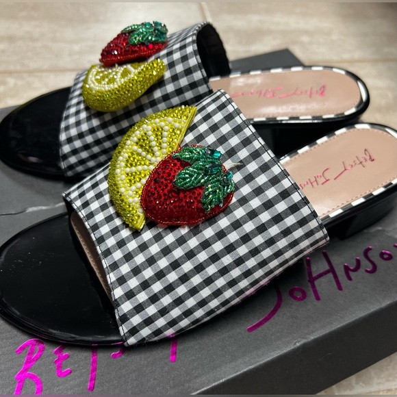 🍓🍋 Betsey Johnson Women's Lindyy Slides Sandals🍓🍋SZ 11-NWT - Picture 9 of 14